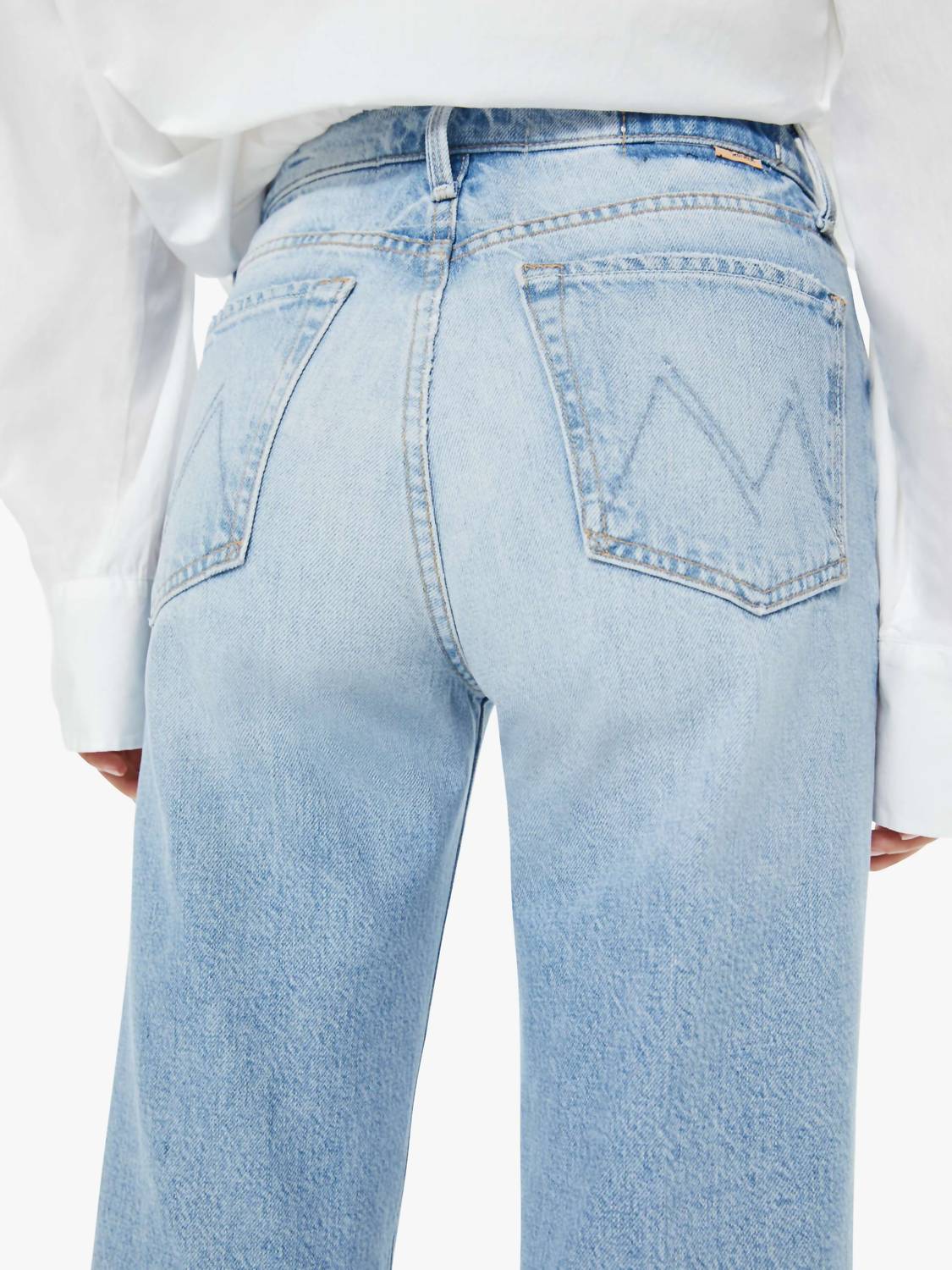 Mother - Rambler Zip Flood Straight Leg Jeans