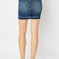 Judy Blue - Women's High Waist Tummy Control Release Hem Skirt