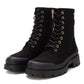 Xti - Women's Suede Lace-Up Booties