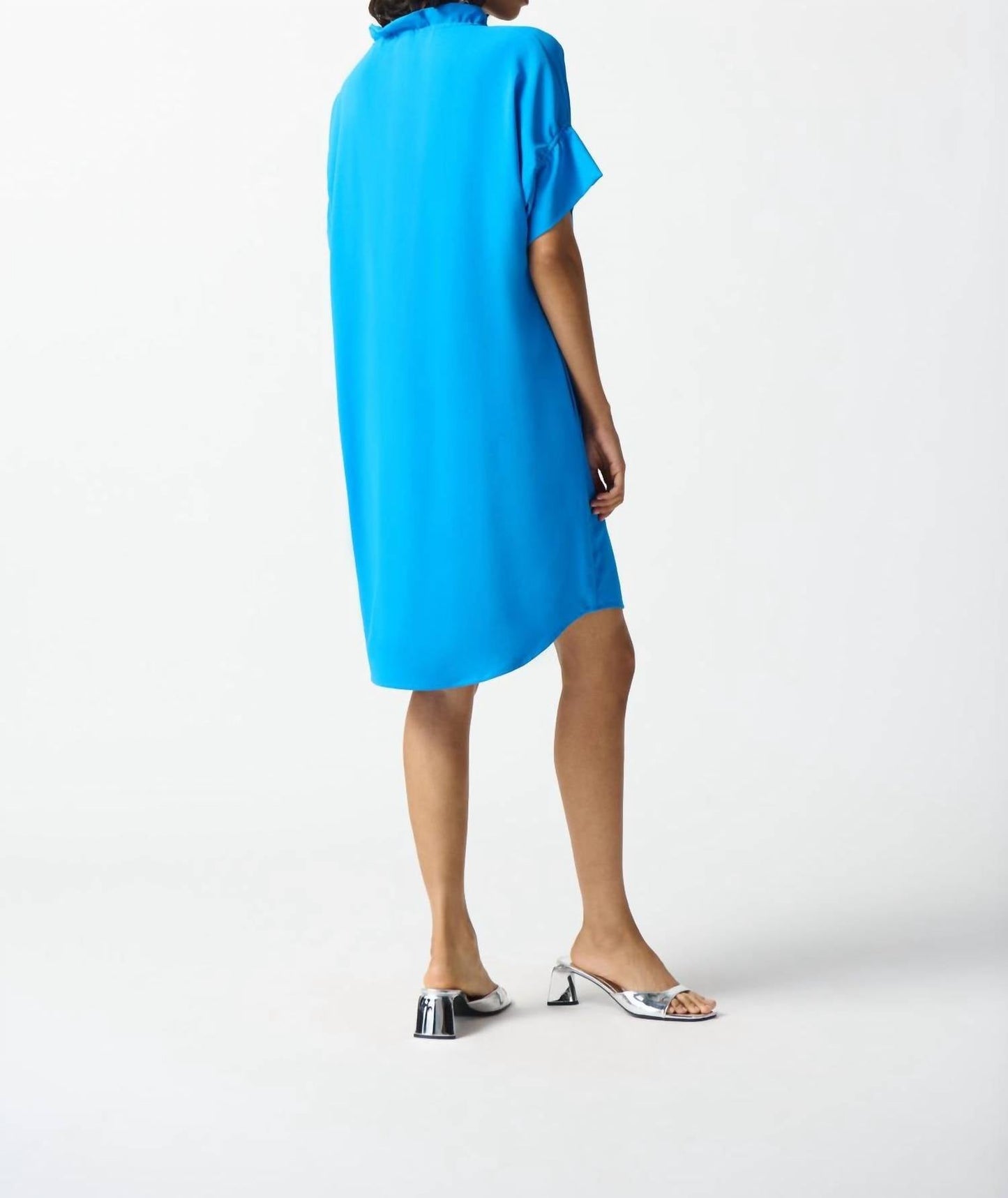 Joseph Ribkoff - Ruffled V-neck Shift Dress