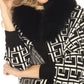 Oolala - Meander Pattern Real Fur Collar Fringe Cape
