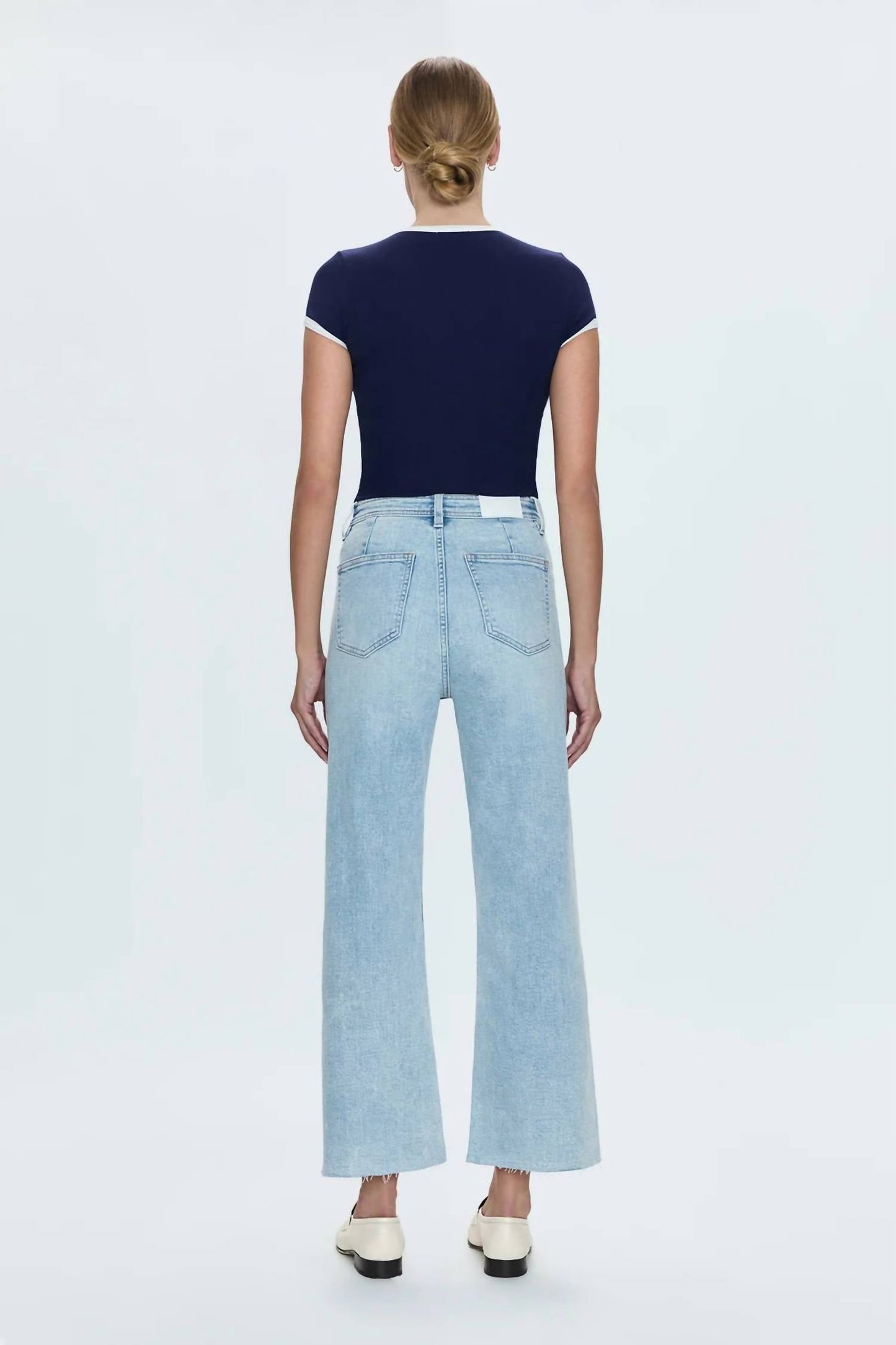 Pistola - Penny Crop High Rise Wide Leg Jean