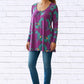 Diva Usa - Sibella Pleated Front Long Sleeve Blouse