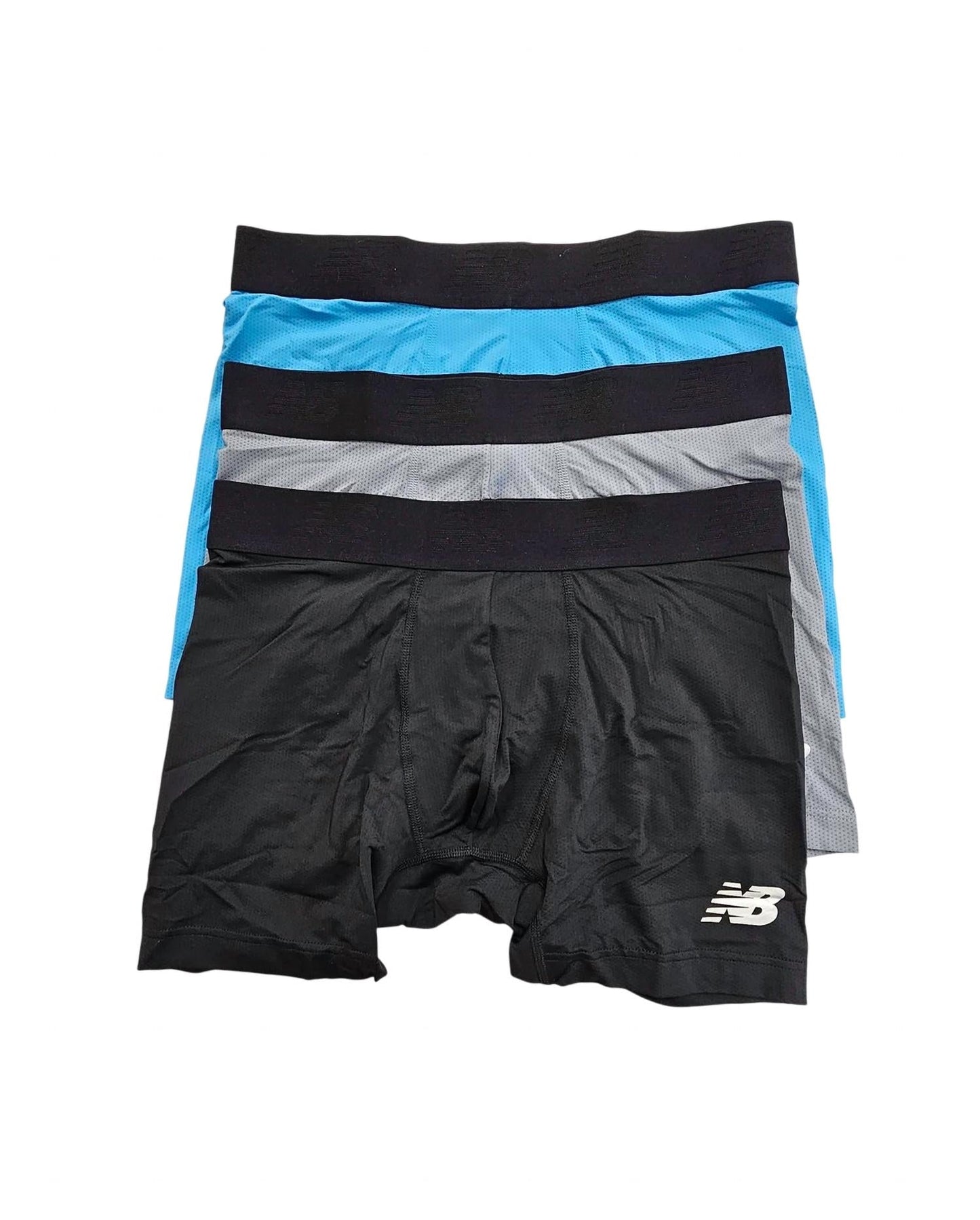 New Balance - Men's 3-Pack Athletic Mesh Boxer Briefs