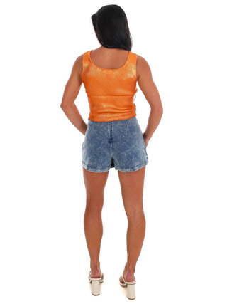 She + Sky - Be A Winner Metallic Top