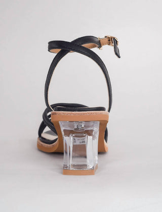 All Black - Women's Ms. Glamour Sandal