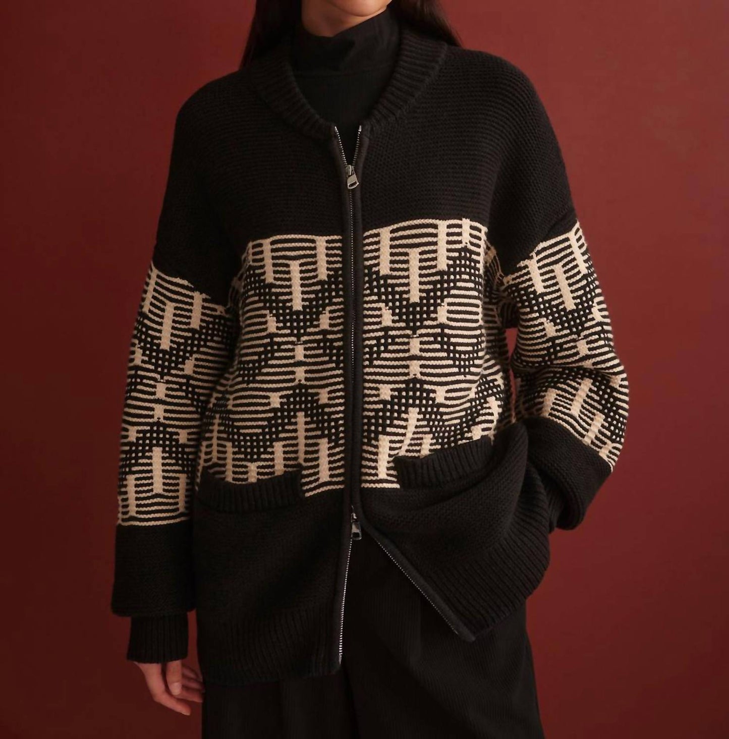 Varley - Linnea Fairisle Knit Jacket