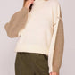 Blu Pepper - Two Tone Exposed Seam Sweater