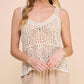 Steve Madden - Crochet Knit Tank Top