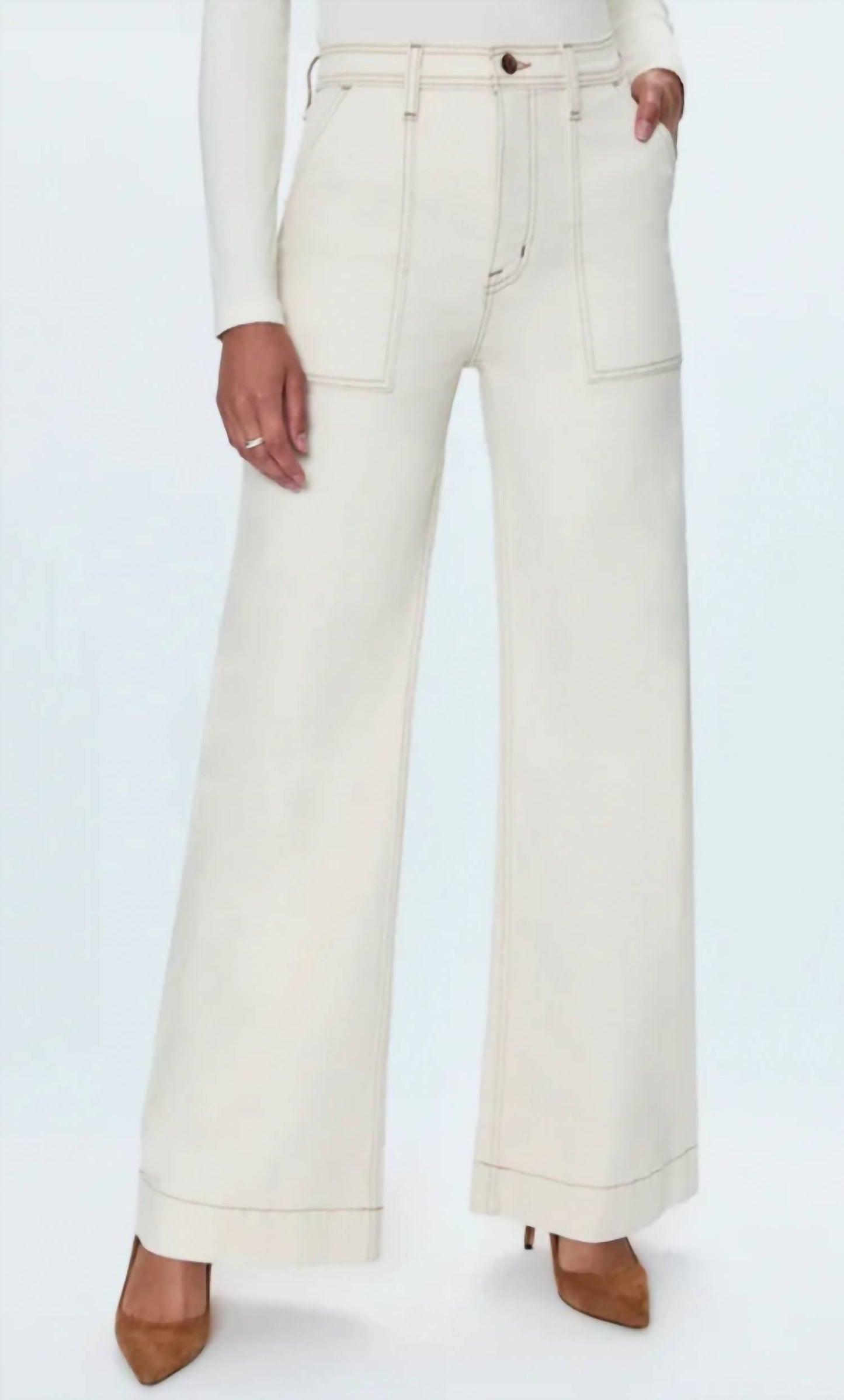 Pistola - Penny Utility High Rise Wide Leg Denim Pants