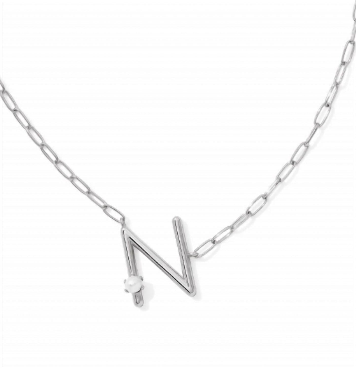 Kendra Scott - Women's Pearl Letter N Pendant Necklace