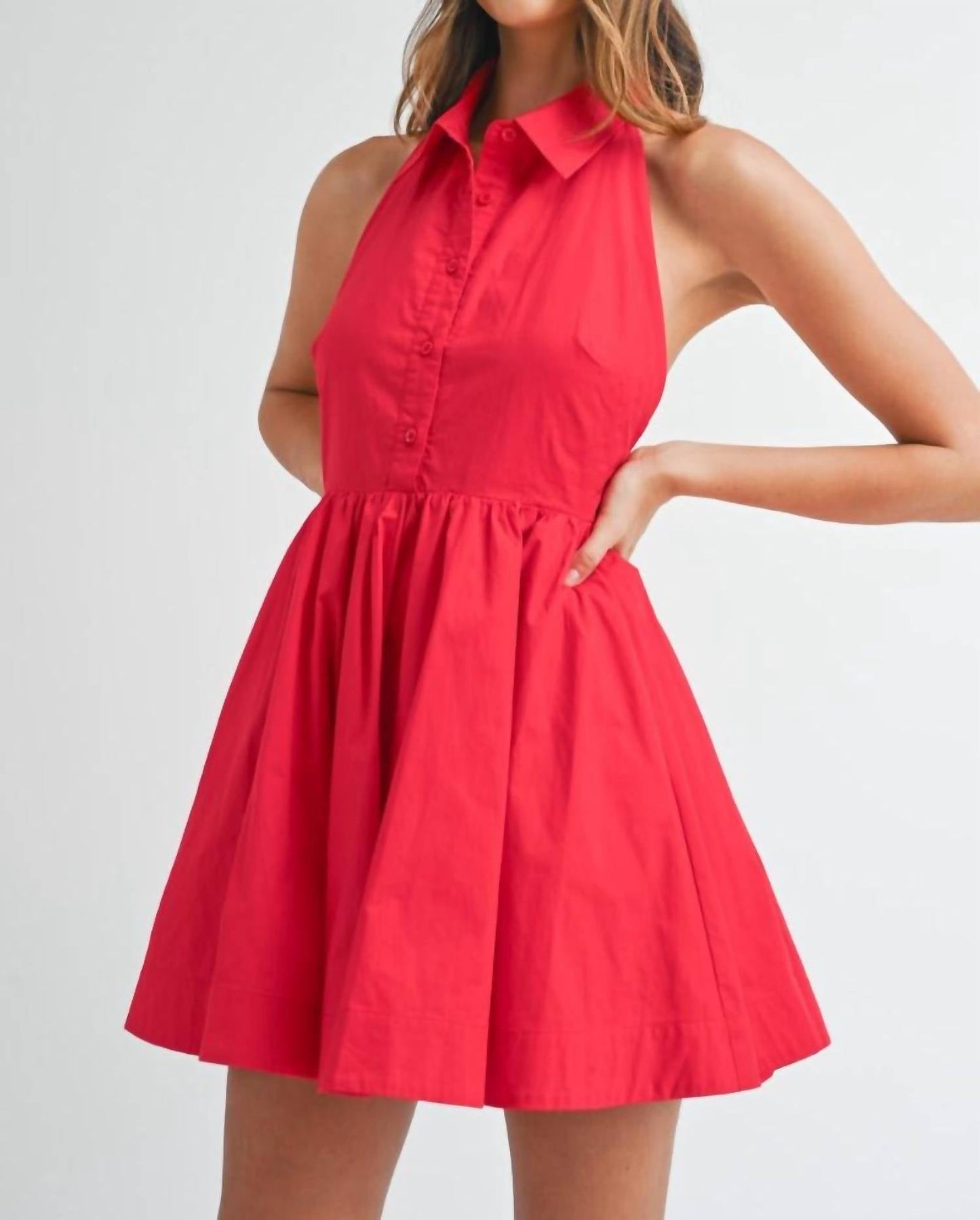 Mable - Nellie Poplin button down Dress