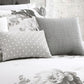 Ridgely 7 Pc Watercolor Black and White Floral Comforter Set