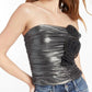 Amanda Uprichard - Tenley Metallic Strapless Rosette Top