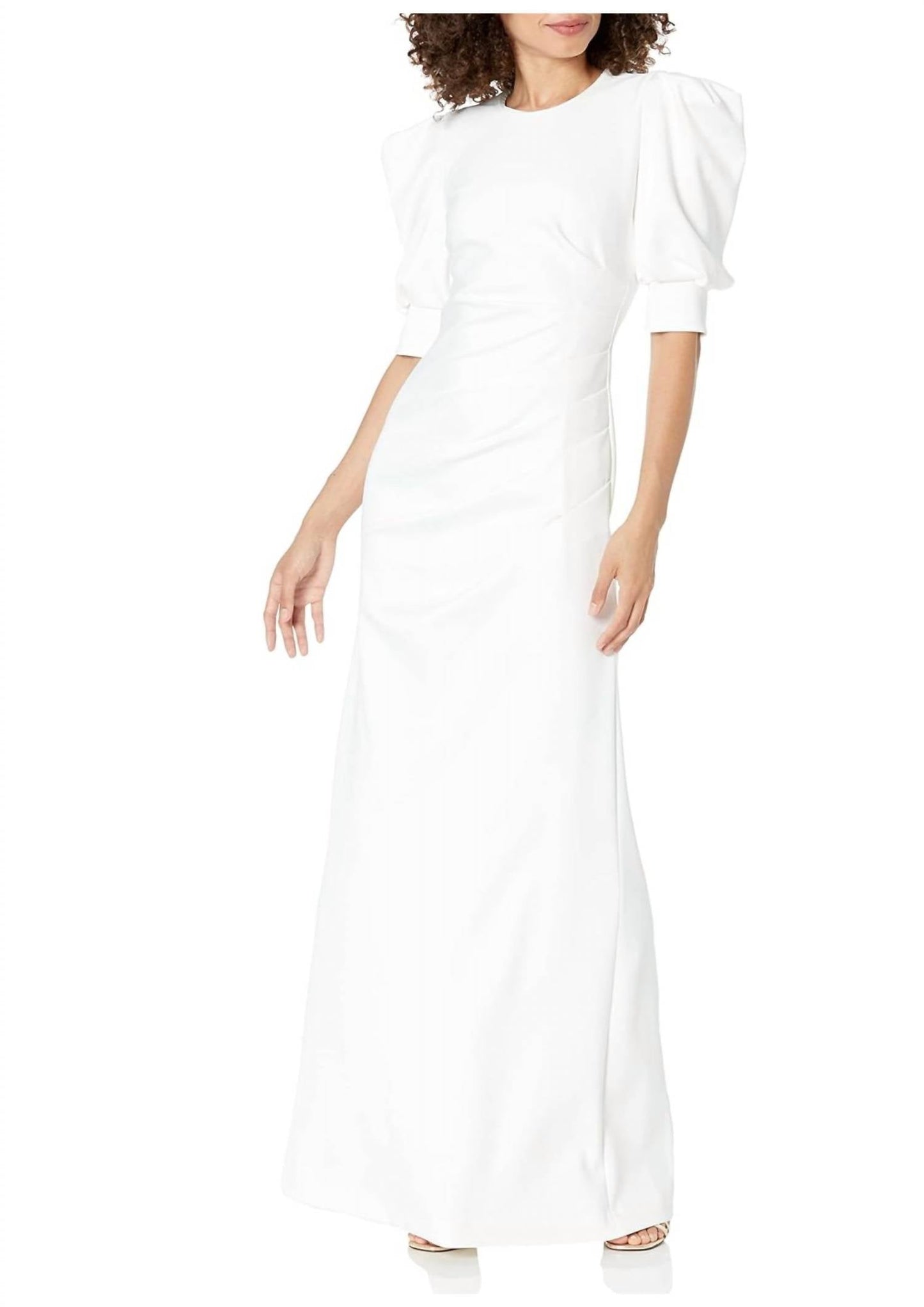 Black Halo - Puff Sleeve Maxi Dress