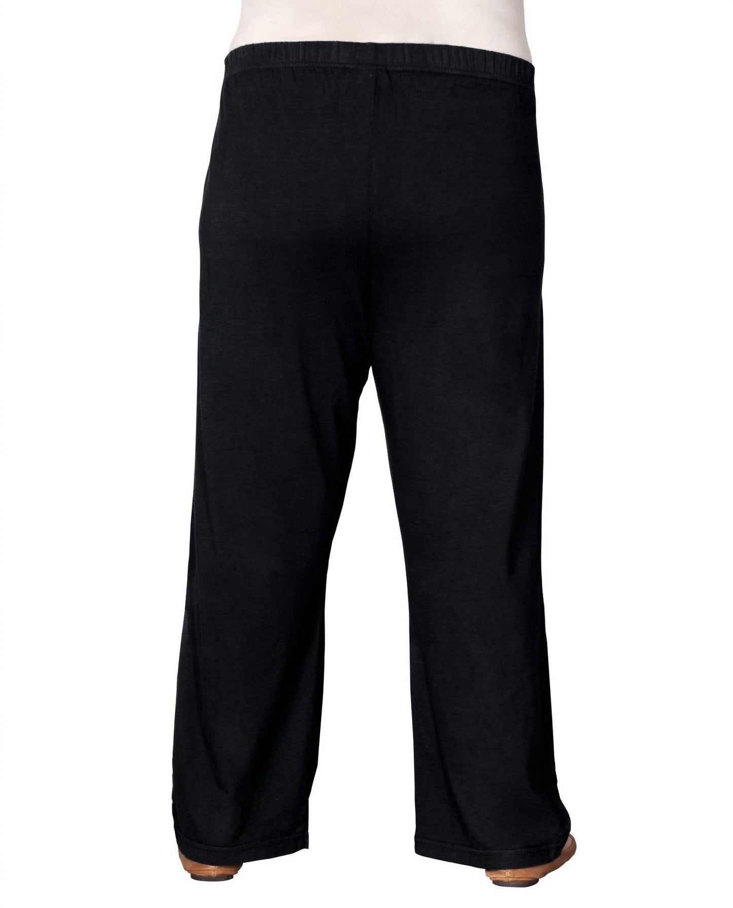 On The Plus Side - Cotton Jersey Wide Leg Plus Size Knit Pants