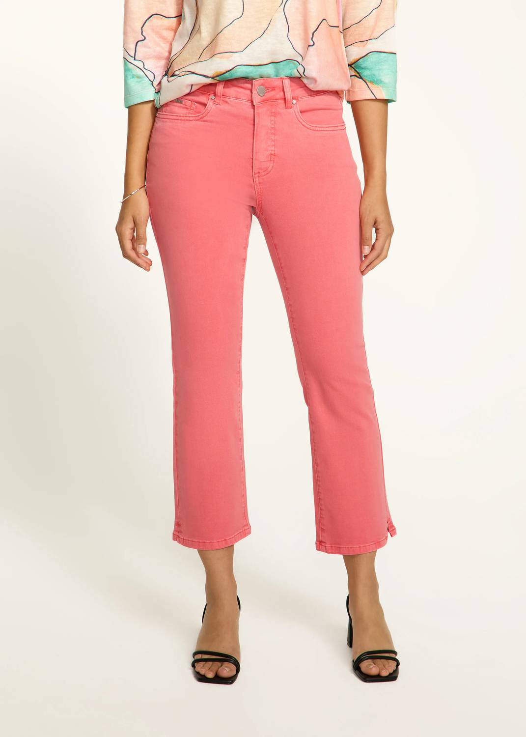 Fdj - Olivia Boot Crop Denim Mid-rise Pants