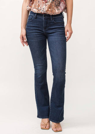 Dear John Denim - JAXTYN MID RISE CLEAN HEM BOOTCUT JEANS