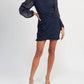Emory Park - Long Sleeve Ruched Mini Dress