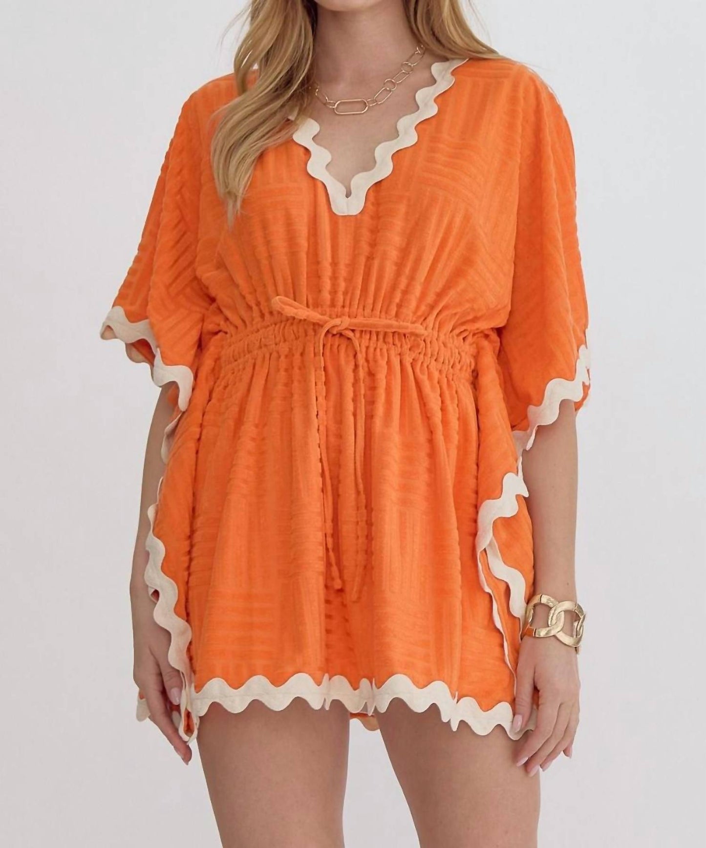 Entro - Textured Terry Cloth Cover Up