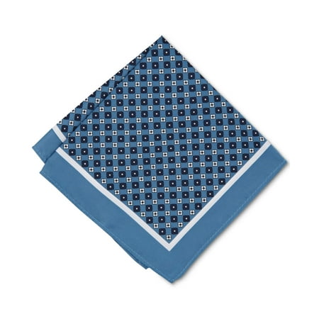 Alfani Medallion Pocket Square - Blue