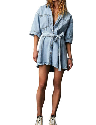 Free People - Jenny Denim Tunic Top