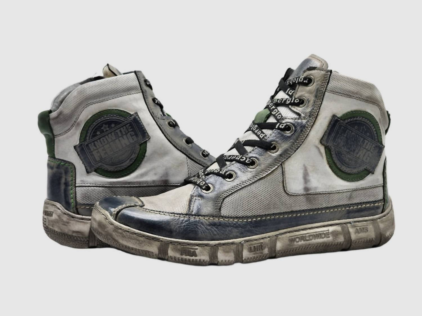 Kcr Group - Men's Comfort Thick Wool Lined Zip-up Leather Boots