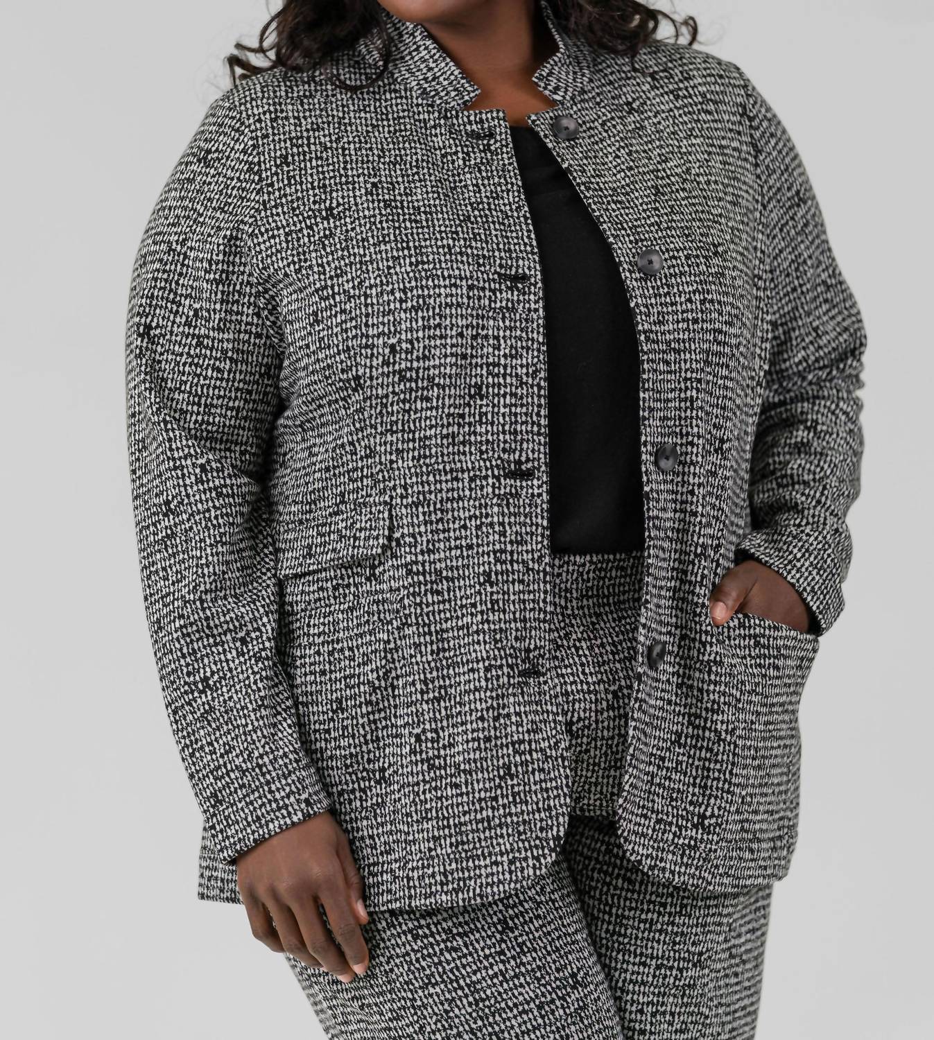 Nic + Zoe - Etched Tweed Jacket - Plus
