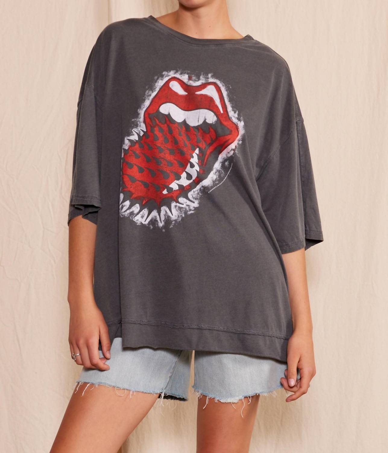 People Of Leisure - Rolling Stones Thru and Thru Oversized Tee