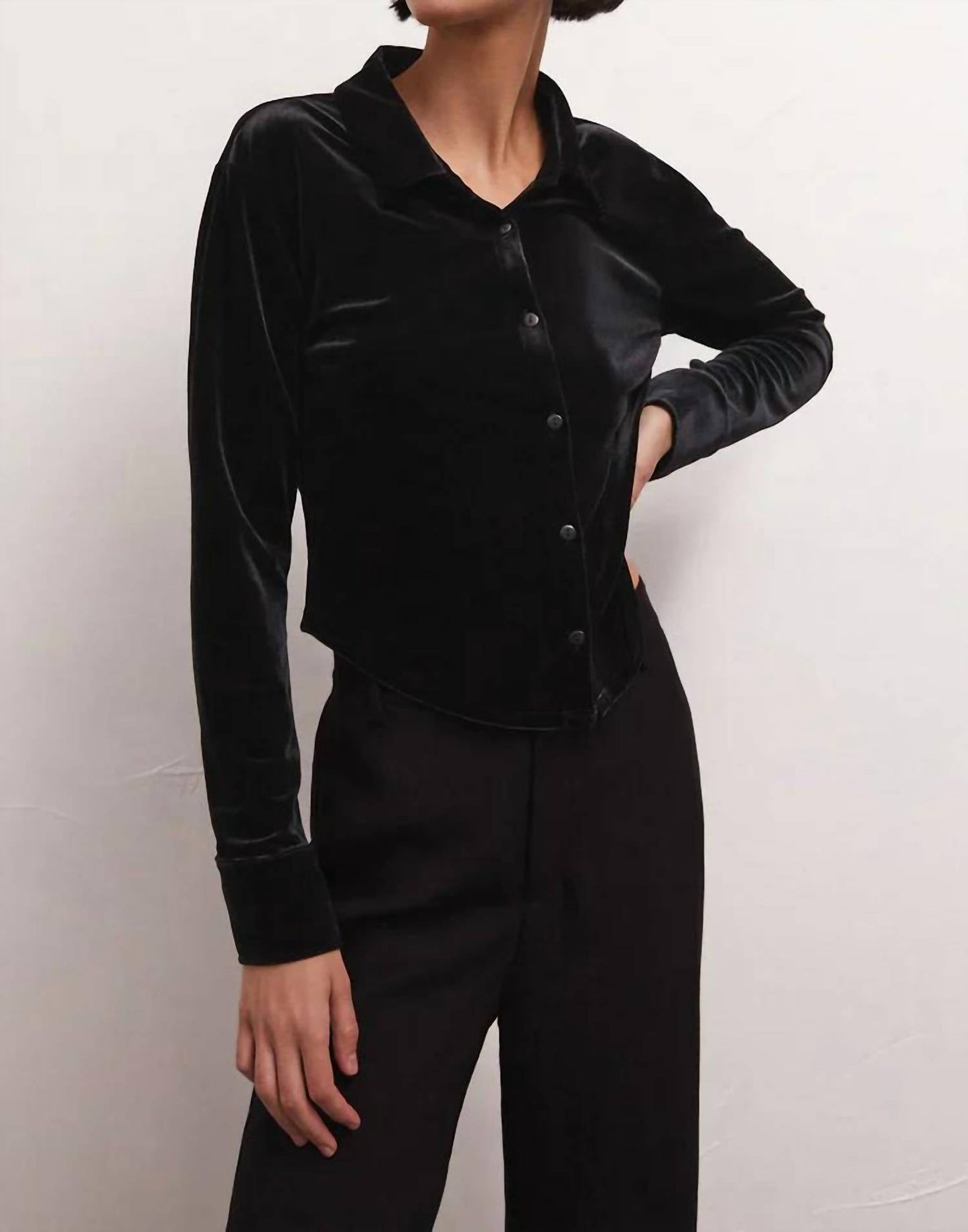 Z Supply - Presley Front Button Velvet Top