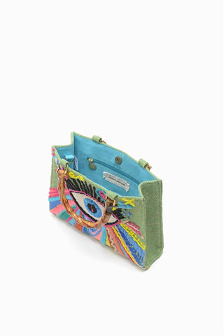 America & Beyond - Women's Groovy Evil Eye Handbag