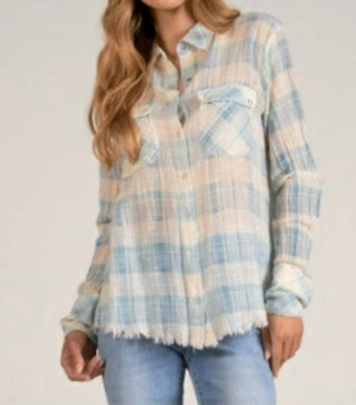 Elan - Plaid Long Sleeve Shirt