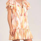Elan - Amalfi Print Ruffle Dress