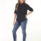 Paparazzi - Tencel Slub Snap Front Long Sleeve Shirt