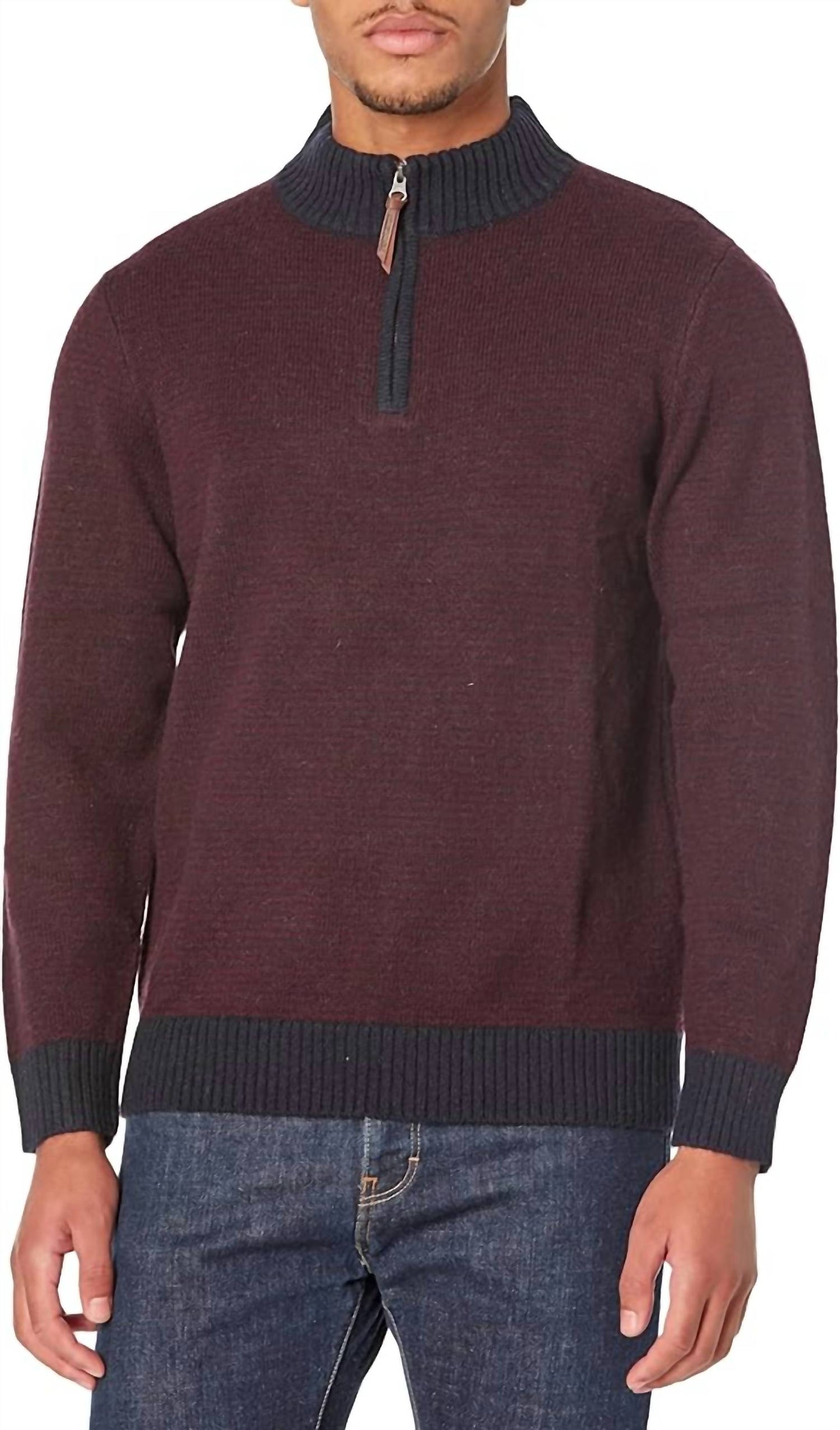Pendleton - Shetland Wool Half Zip Sweater