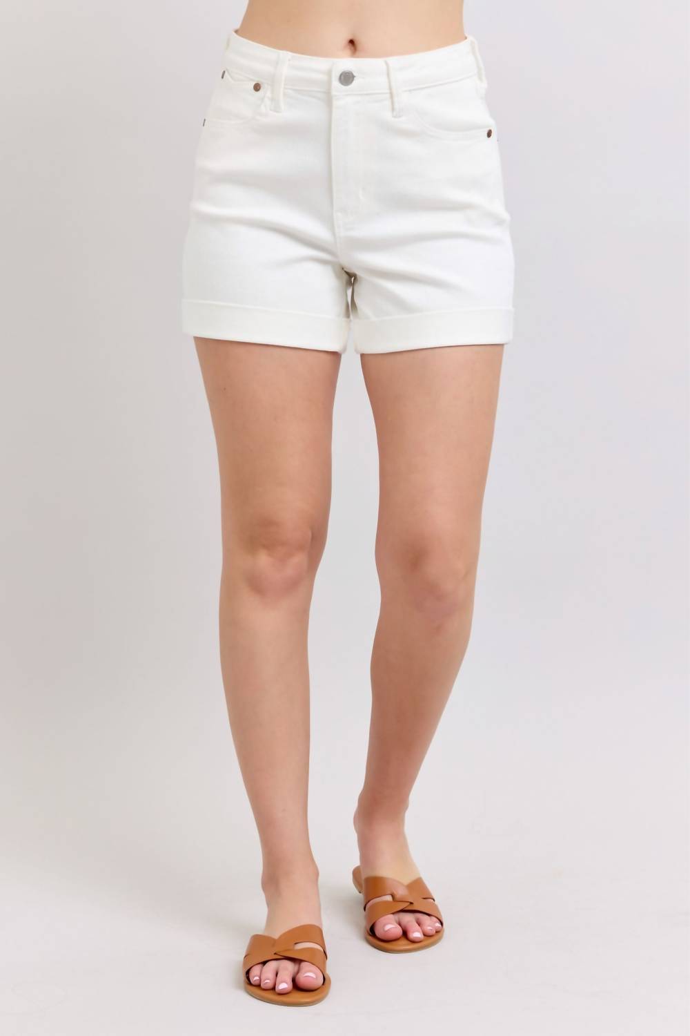Judy Blue - High Waist Double Roll Cuff Shorts