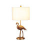 26" Matte Gold Flamingo Resin Table Lamp