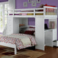 Freya Twin Loft Bed With Storage (Not Including The Bottom Twin Bed) - White