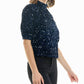 Nicole Miller - Ava Velvet Sequin Short Sleeve Top
