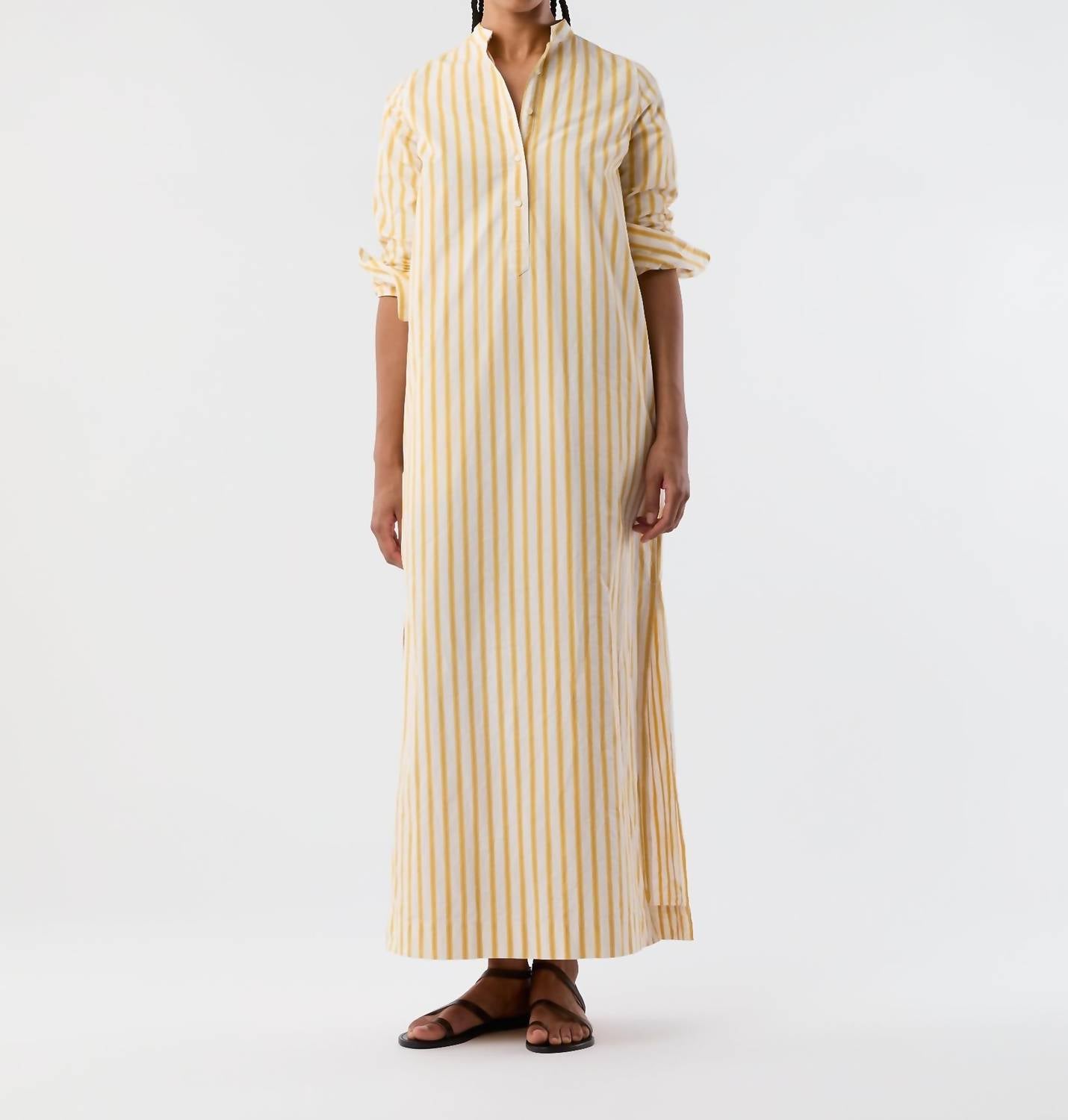 Ann Mashburn - Mandarin Talitha Stripe Poplin Shirtdress
