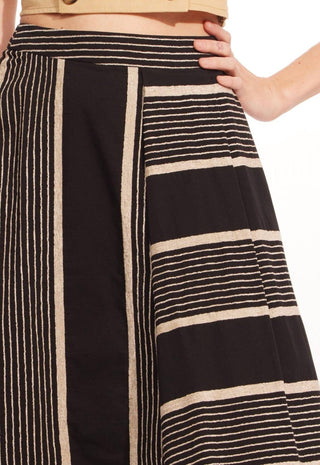 Eva Franco - Stripe Midi Skirt