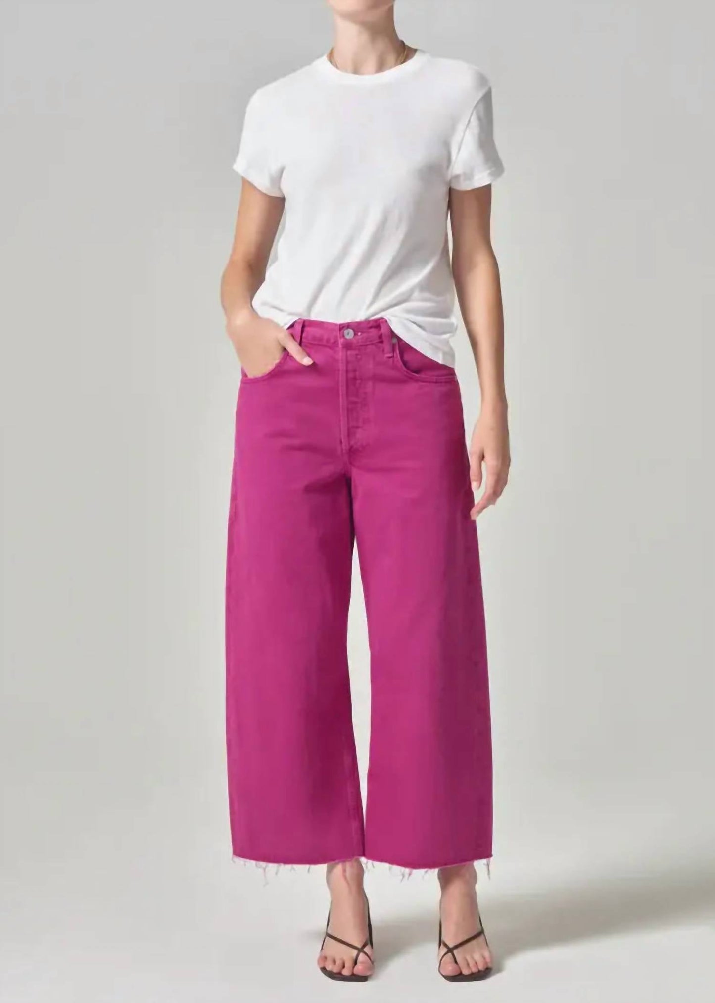 Citizens Of Humanity - AYLA RAW HEM CROP TWILL PANTS