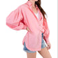 Free People - Happy Hour Solid Poplin Top