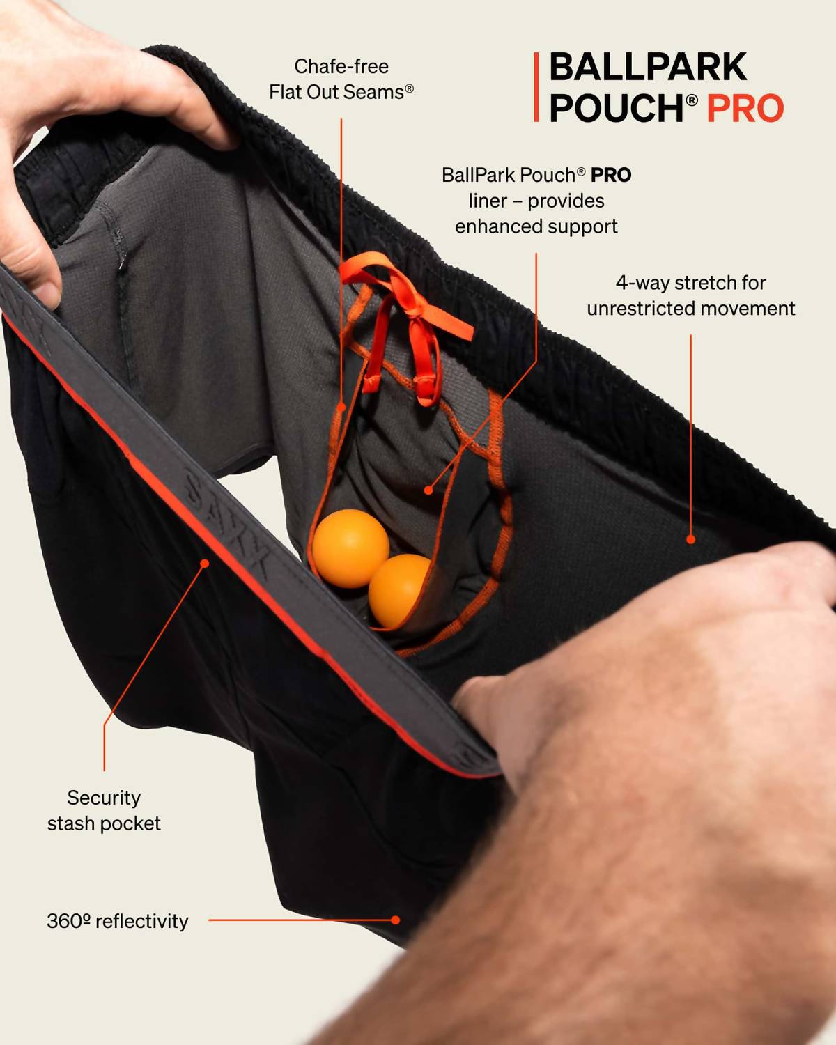 Saxx - Hightail 2n1 Running Short With Liner
