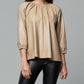 Dolce Cabo - Blakely Faux Leather Puff Sleeve Top