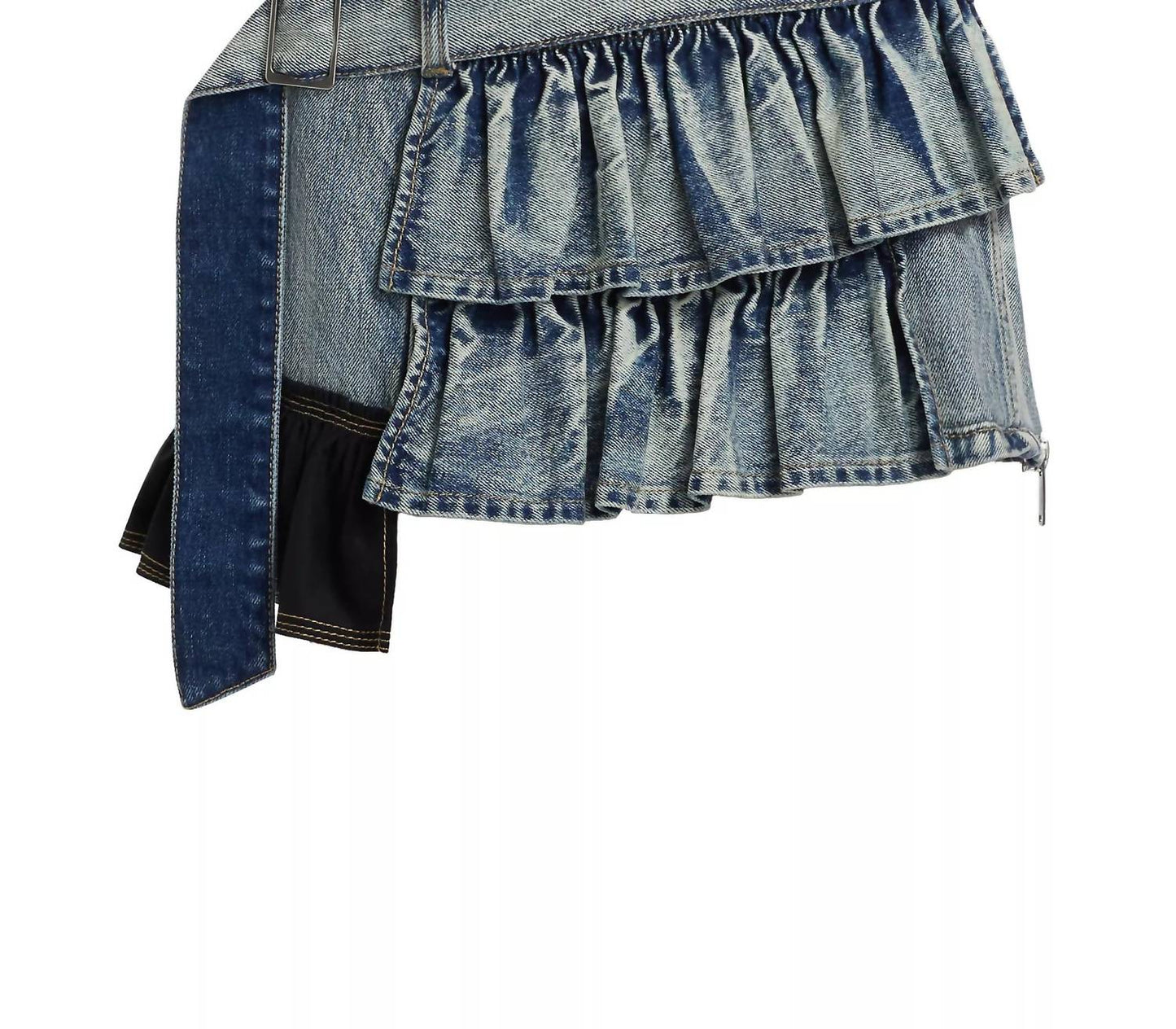 3.1 Phillip Lim - Denim Ruffle Mini Skirt