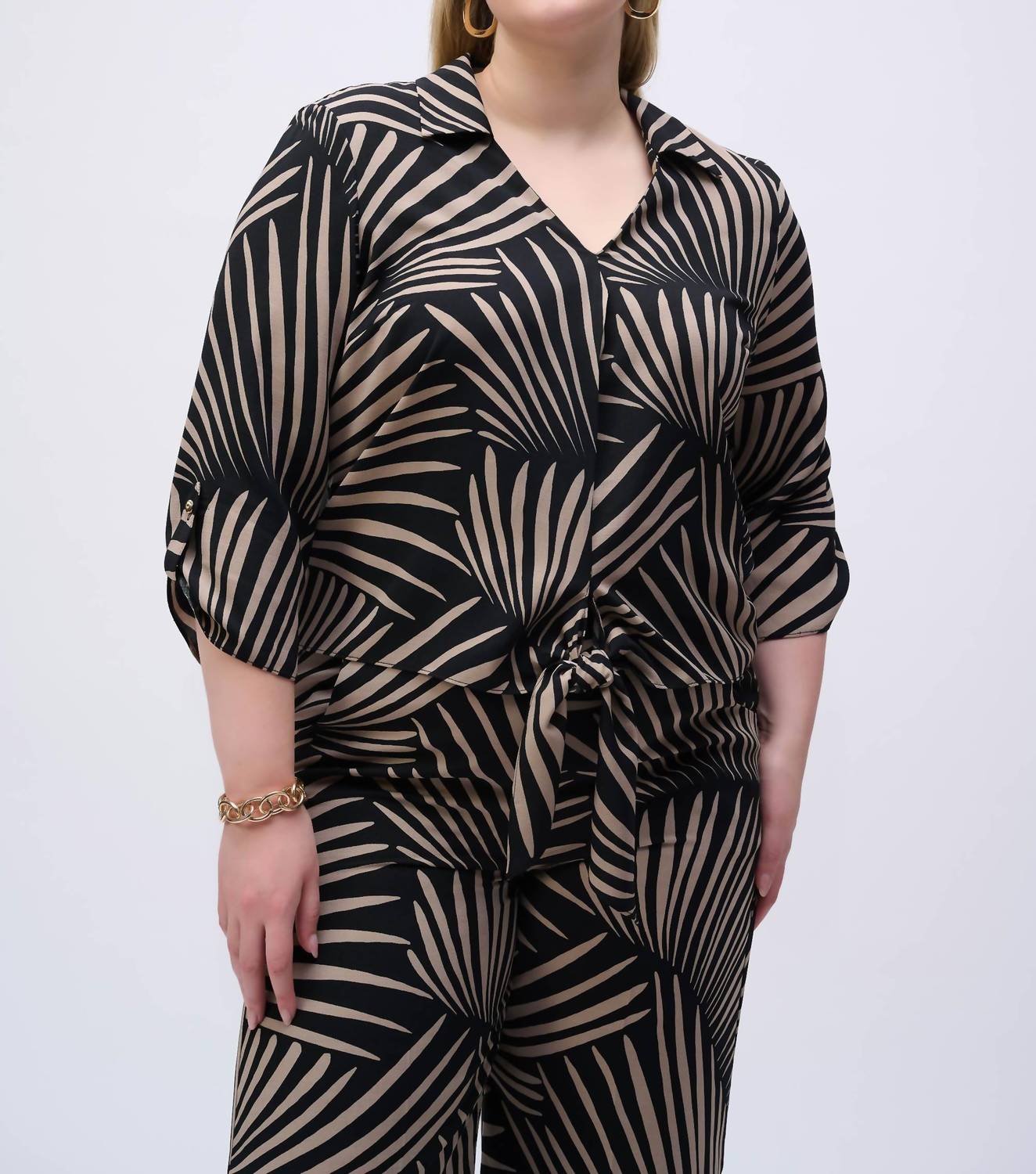 Joseph Ribkoff - Gauze Tropical Print Top