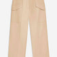 Topshop - High Rise Wide Leg Cropped Utility Pants