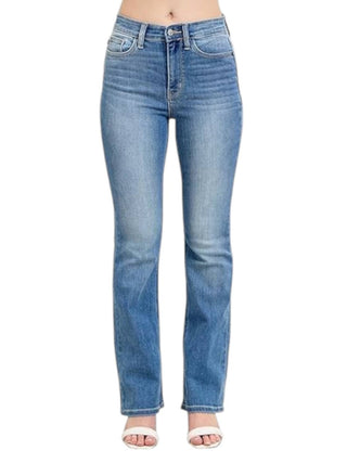 Judy Blue - High Rise Classic Core Contrast Wash Bootcut Jeans