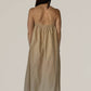 Grade & Gather - Linen Blend Strapless Column Dress